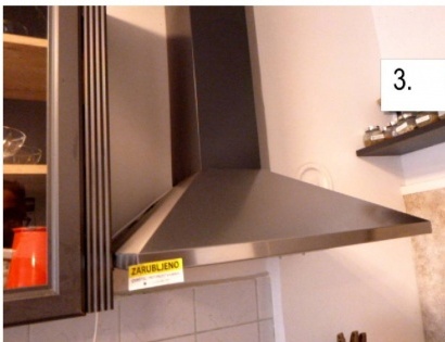 Inox kuhinjska napa, brez oznak