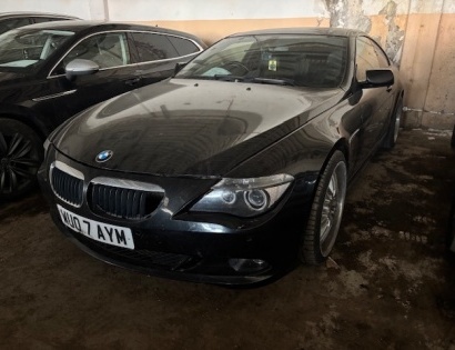 Os. avto BMW 630i, prva reg. 03/2007, poreklo Velika Britanija (volan na desni strani)