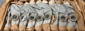 Prodajamo 600 kosov  gas mask GP- 5.  Vsaka maska vsebuje tri komponente (maska, torbica in filter).
