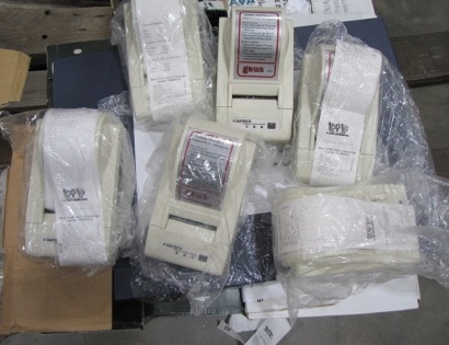 Prodajamo 9 kosov rabljenih termičnih tiskalnikov nalepk Datecs Label printer LP 50.