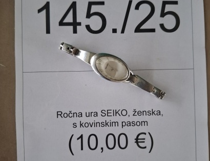 Rabljeno – Ročna ura SEIKO, ženska, s kovinskim pasom