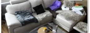 SEDEŽNA GARNITURA, VEČJA, USNJE, BEIGE BARVE