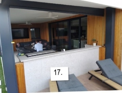 Senčilo, električno 4x3m z vodili