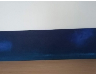 Slika slovenskega slikarja Andraža Šalamona, format 40x140, Slika slovenskega slikarja Zorka Dežjota