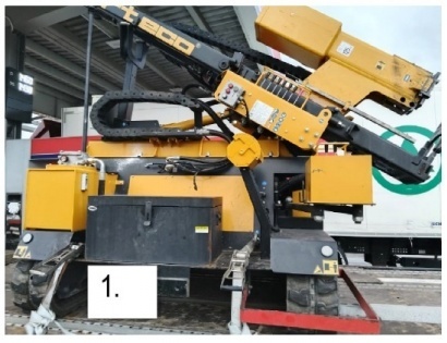 STROJ ZA MONTAŽO ŽELEZNIK STEBRIČKOV ORTECO PILE DRIVER ON CRAWLER SMART 800, S/N: 2022047B/2022047C