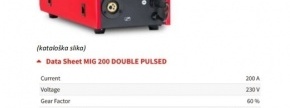 VARILNI INVERTER STAYER MIG 200 DOUBLE