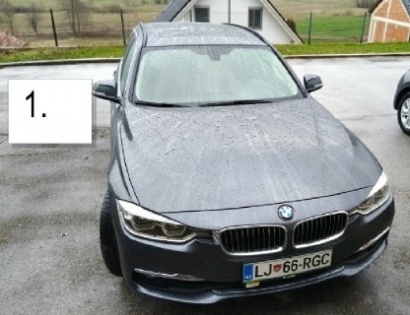 vozilo:BMW 320 / TOURING / d AUT.;reg.št:LJ66-RGC;št.šasije:WBA8H91030K748886;ključi:Izvršitelj NE r