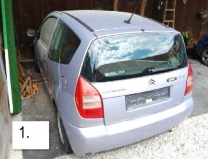 vozilo:CITROEN C2 / 1.1 / I;reg.št:LJ96-DTI;št.šasije:VF7JMHFXB97008923;ključi:Izvršitelj NE razpola