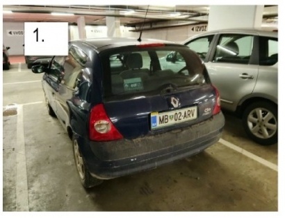 vozilo:RENAULT CLIO / 1.2 /;reg.št:MB02-ARV;št.šasije:VF1CB1KEF36095111;ključi:Izvršitelj NE razpola
