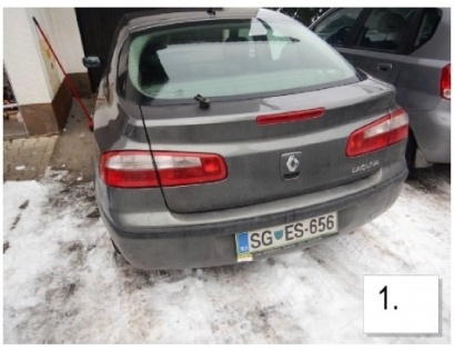vozilo:RENAULT LAGUNA / 1.9 / DCI;reg.št:SGES-656;št.šasije:VF1BGRG0632656057;ključi:Izvršitelj NE r