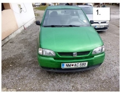 vozilo:SEAT AROSA 1.0;reg.št:NMAC-590;št.šasije:VSSZZZ6HZWW059947;ključi:Izvršitelj NE razpolaga s k