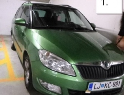 vozilo:ŠKODA FABIA / COMBI 1.2 / TSI;reg.št:LJKC-891;št.šasije:TMBJM25J7B3071364;ključi:Izvršitelj N