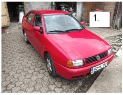 vozilo:VOLKSWAGEN POLO / CLASSIC 1.6;reg.št:KKHU-158;št.šasije:WVWZZZ6KZWR520587;ključi:Izvršitelj N