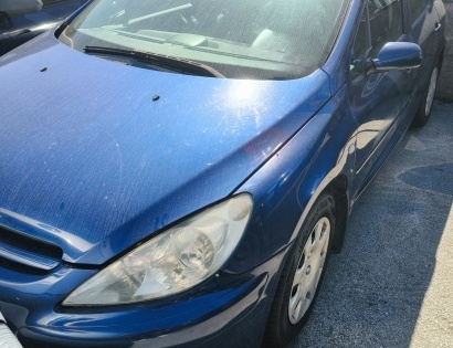 Vrsta prevoznega sredstva: osebno vozilo 
Znamka: PEUGEOT 307/ 1.6 / HDI
Datum prve registracije v S